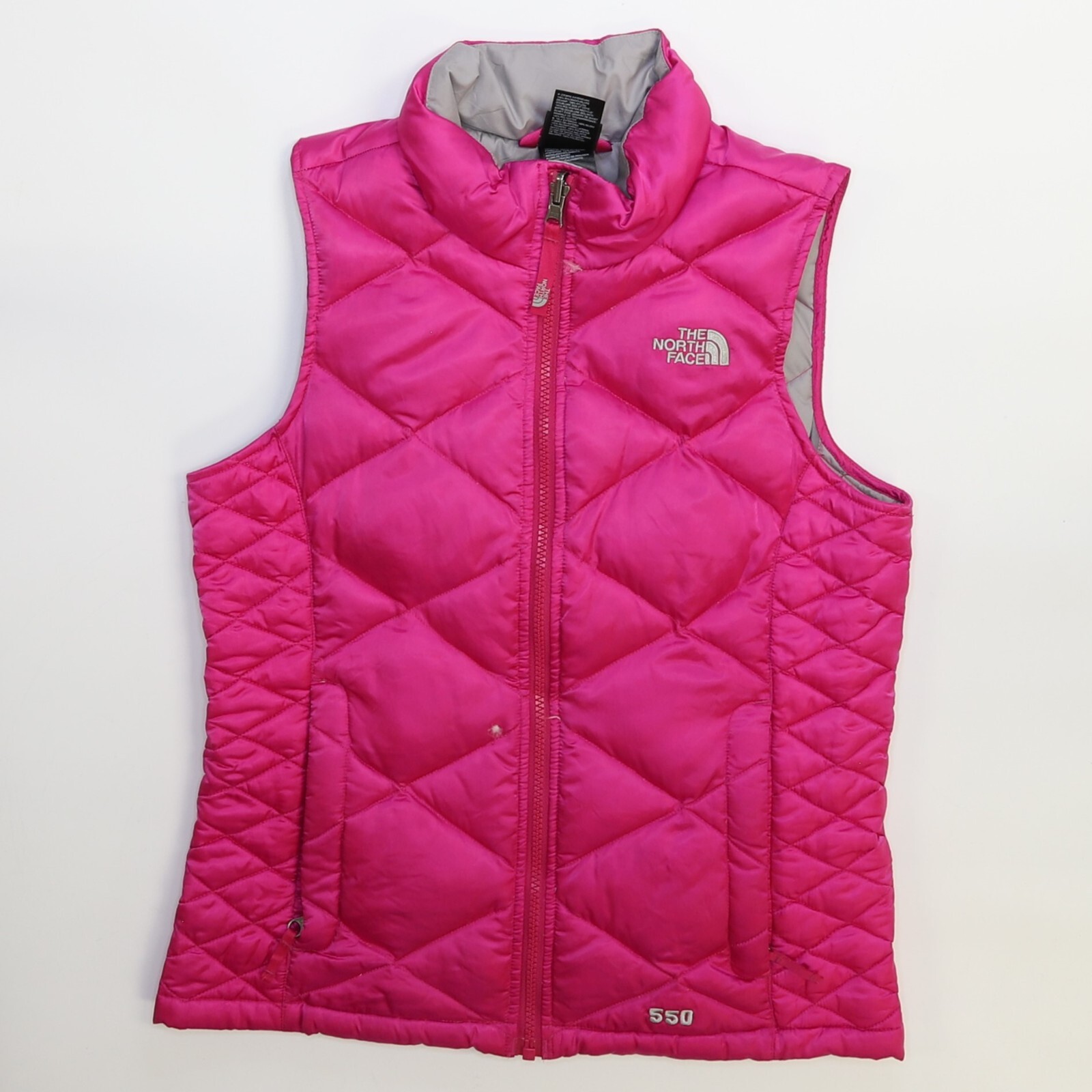 The North Face Puffer Vest Jacket Girls Size Medium Pink 550