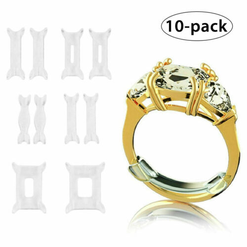 10 Pack Ring Size Adjuster for Loose Rings Jewelry Guard Spacer Sizer Fitter