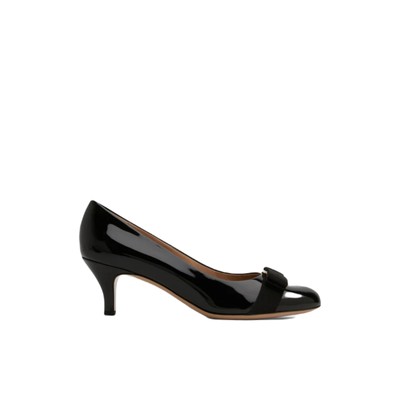 Pre-owned Ferragamo Carla 55 Women's Pumps Black