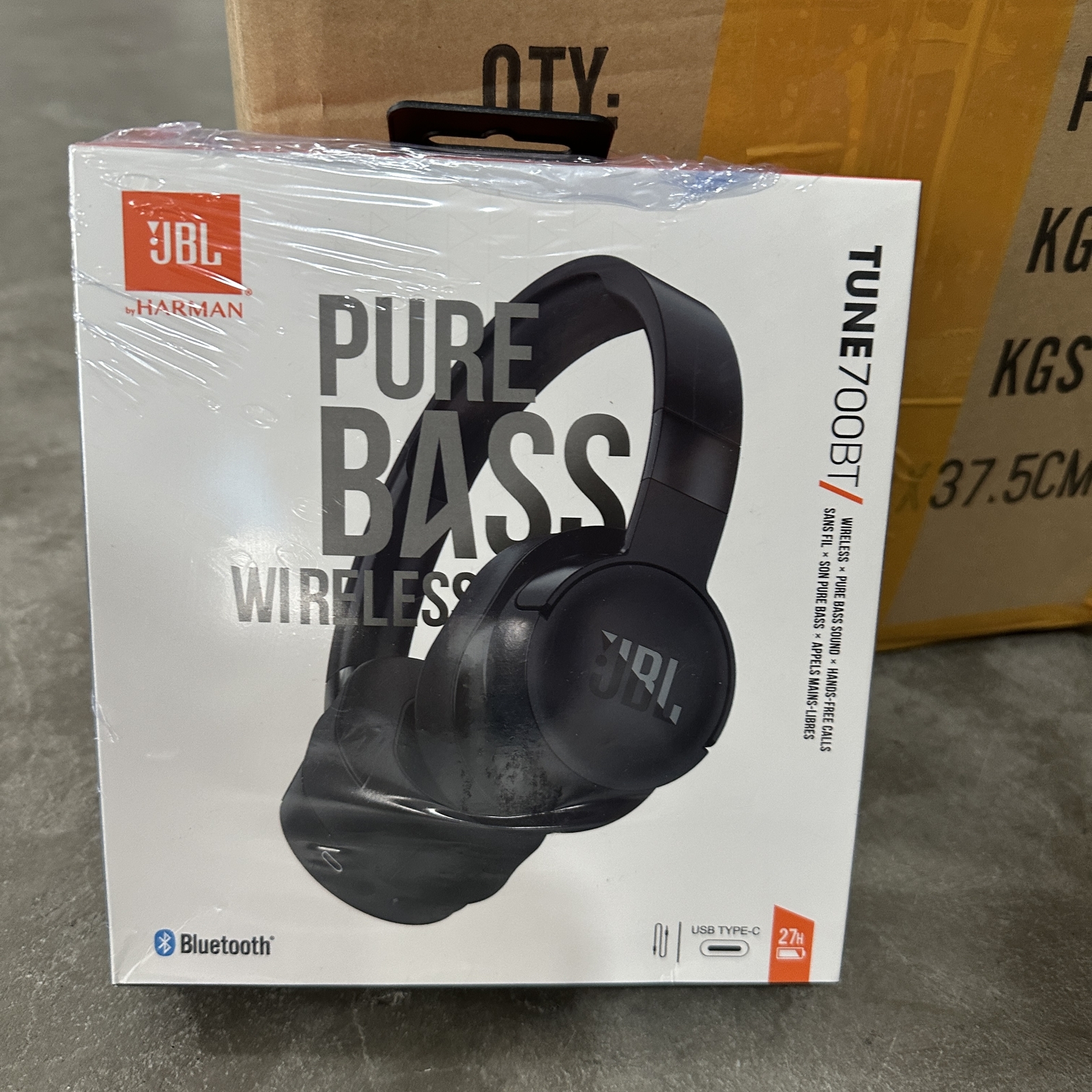 JBL WAVE 300TWS TRUE WIRELESS BLUETOOTH IN-EAR HEADPHONES EARBUDS IPX2 BLACK NEW