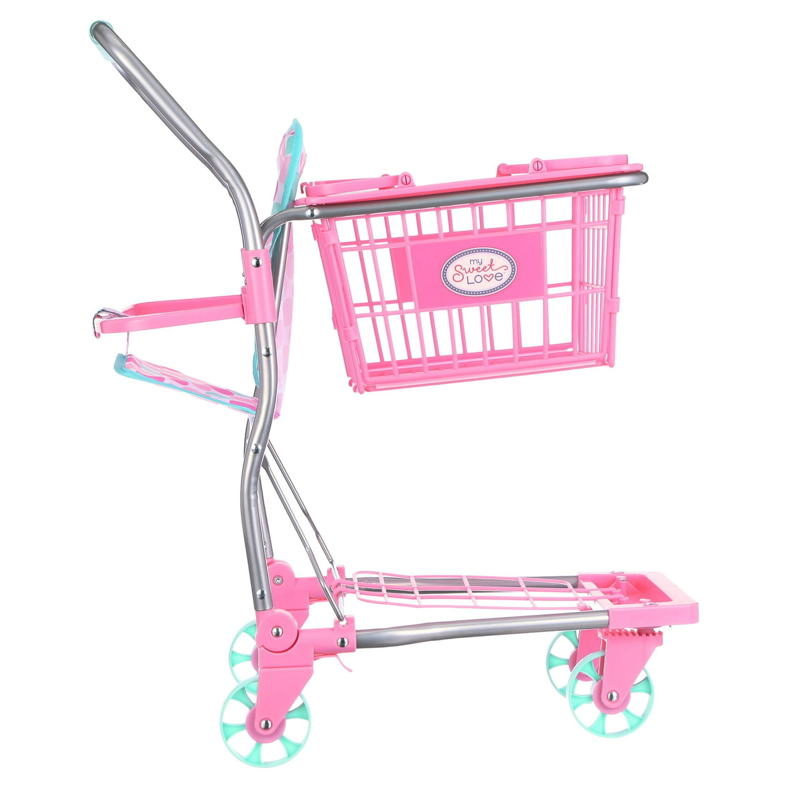 Kids Toy Shopping Cart for 18  Dolls with a seat to hold their imaginative play