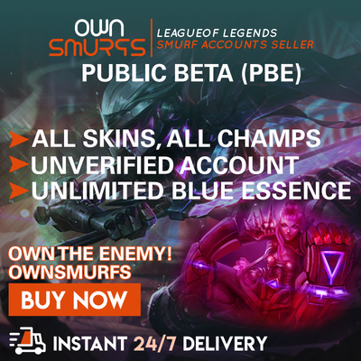Pbe League Of Legends Unranked Infinite Be Smurf Lvl 30 All Champs Skins Ebay