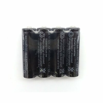 10x AA rechargeable battery 900mAh Ni-Cd Ni-Cad 1.2V cell/RC NICD Black US Stock
