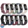 10 Pack Bands Compatible with Fitbit Charge 6 / Fitbit Charge 5 Bands for Women Men, Soft Silicone Waterproof Straps Replacement Wristbands Compatible for Fitbit Charge 5 / Charge 6 Fitness Tracker (10 Pack A, Small)