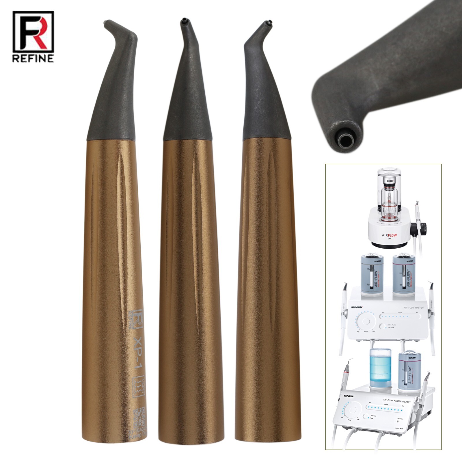 3pc Dental AirFlow Polisher Handpiece for EMS AIR-FLOW