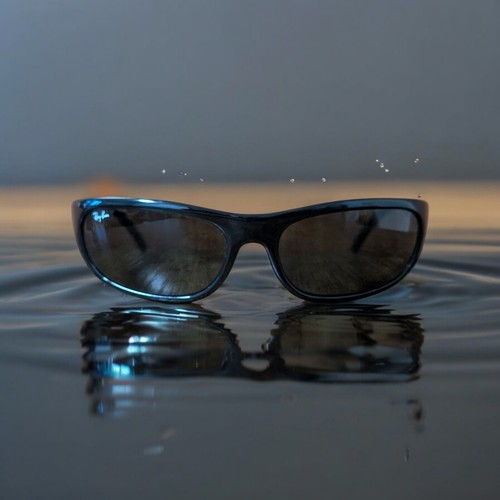 VINTAGE RAY BAN RB 4033 PS SHOTRECTANGLE ACETATE SUNGLASSES