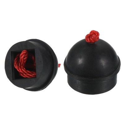 2Pack Queue Kreidehalter Rutschfest Gummi Pool Kreidehalter Billardqueue Schwarz