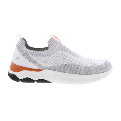 

Skechers Bismark Glenver 210567 Мужские серые парусиновые кроссовки для жизни, Серый, Skechers Bismark Glenver