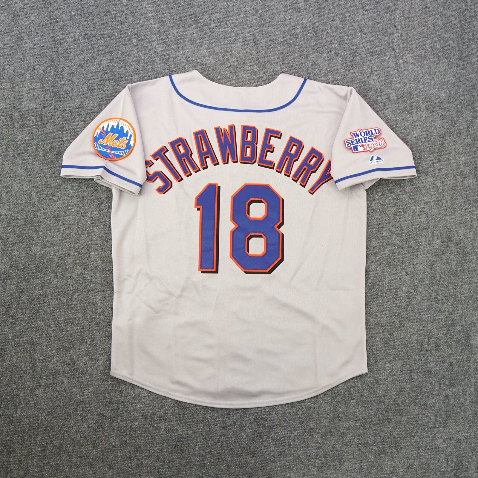 90s USA製 MLB New York Mets 優勝フォト 5分袖 XL 90s Majestic 
