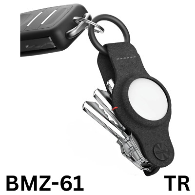 KeySmart Air - Compact Keyholder for Airtag - Key Organizer and Case Leather