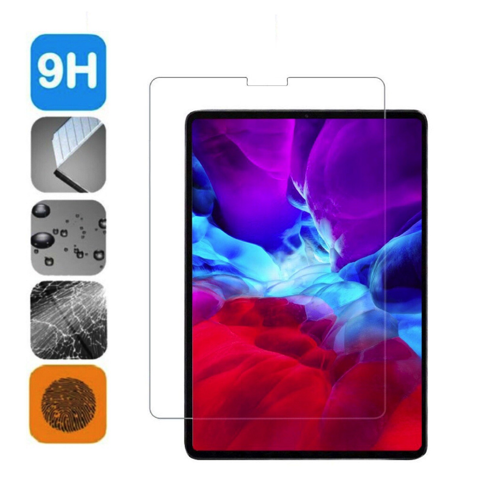 Apple iPad Air 4 2020 10.9 Panzerfolie Echtglas Display-Schutzglas Hartglas Full