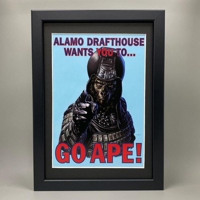 Gerahmt Go Ape! Almo Drafthouse Will Dich, Planet Der Affen Film Kunst. Mondo
