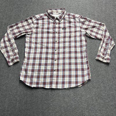 Columbia Vapor Ridge Shirt Men's Large Plaid Long Sleeve Button Up