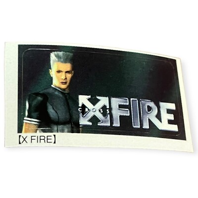 Sony PlayStation 2 PS2 X Fire Cross Fire Crossfire Xfire VTG Memory Card Sticker