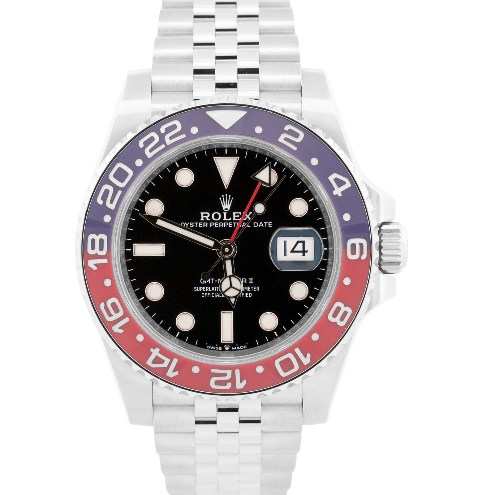 2023 Rolex GMT-Master II 126710 Pepsi Red Blue 40mm Jubilee Watch Box Papers