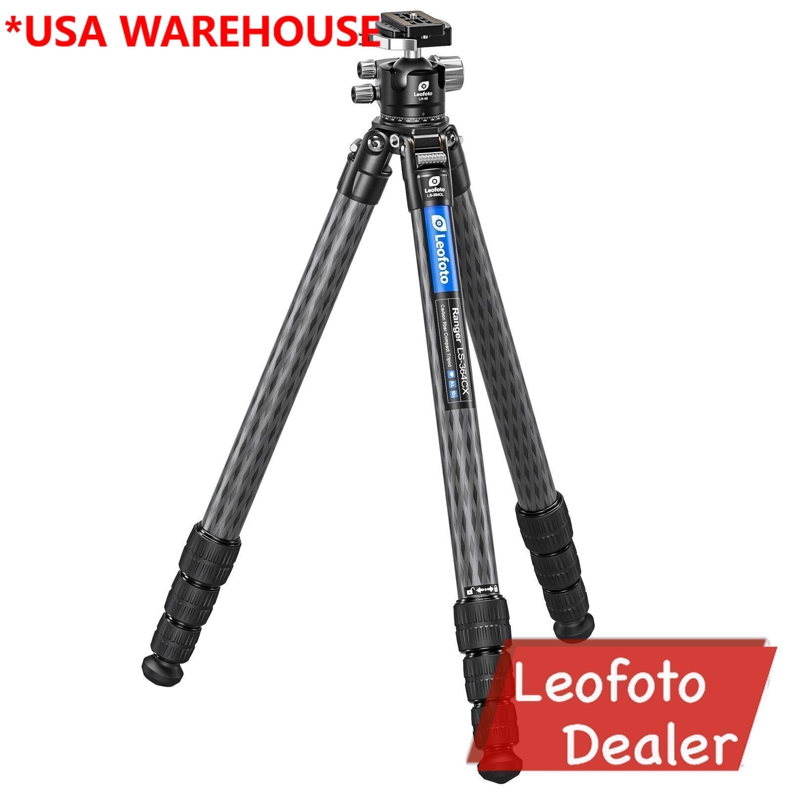 leoali Leofoto LM-364C X Version Tripod with 75mm Bowl+Platform | With Full D