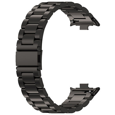 Stainless Steel Watch Strap For Redmi Watch 4/Mi Band 8 Pro Three-bead Wristband