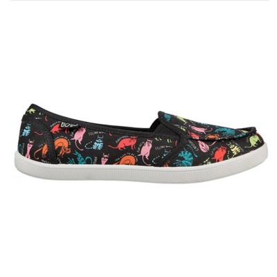 New Sketchers Bob's Slip On Shoes Women's 11 Size B Cute Chill Gato Cat Sneakers