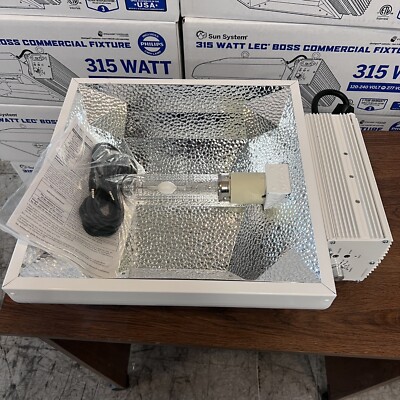 Sun System 315w LEC Boss Commercial Fixture 277V  Grow Light NEW $400 MSRP READ