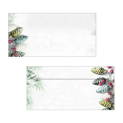 SIGEL DU177 Christmas envelopes ''Christmas Garland'', DL, without window, 90 gsm,