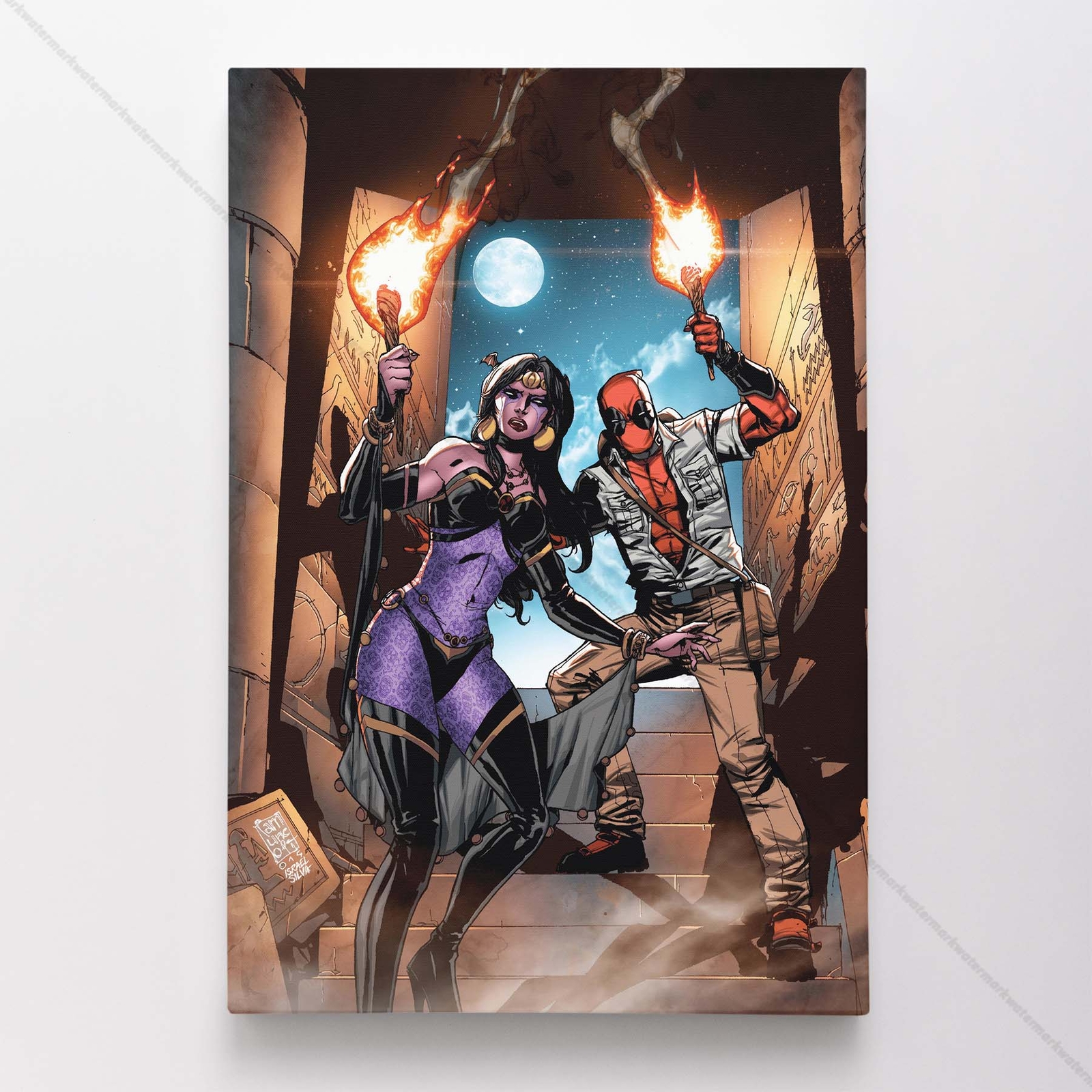 Deadpool Poster Canvas Marvel Comic Book Cover Art Print #50946