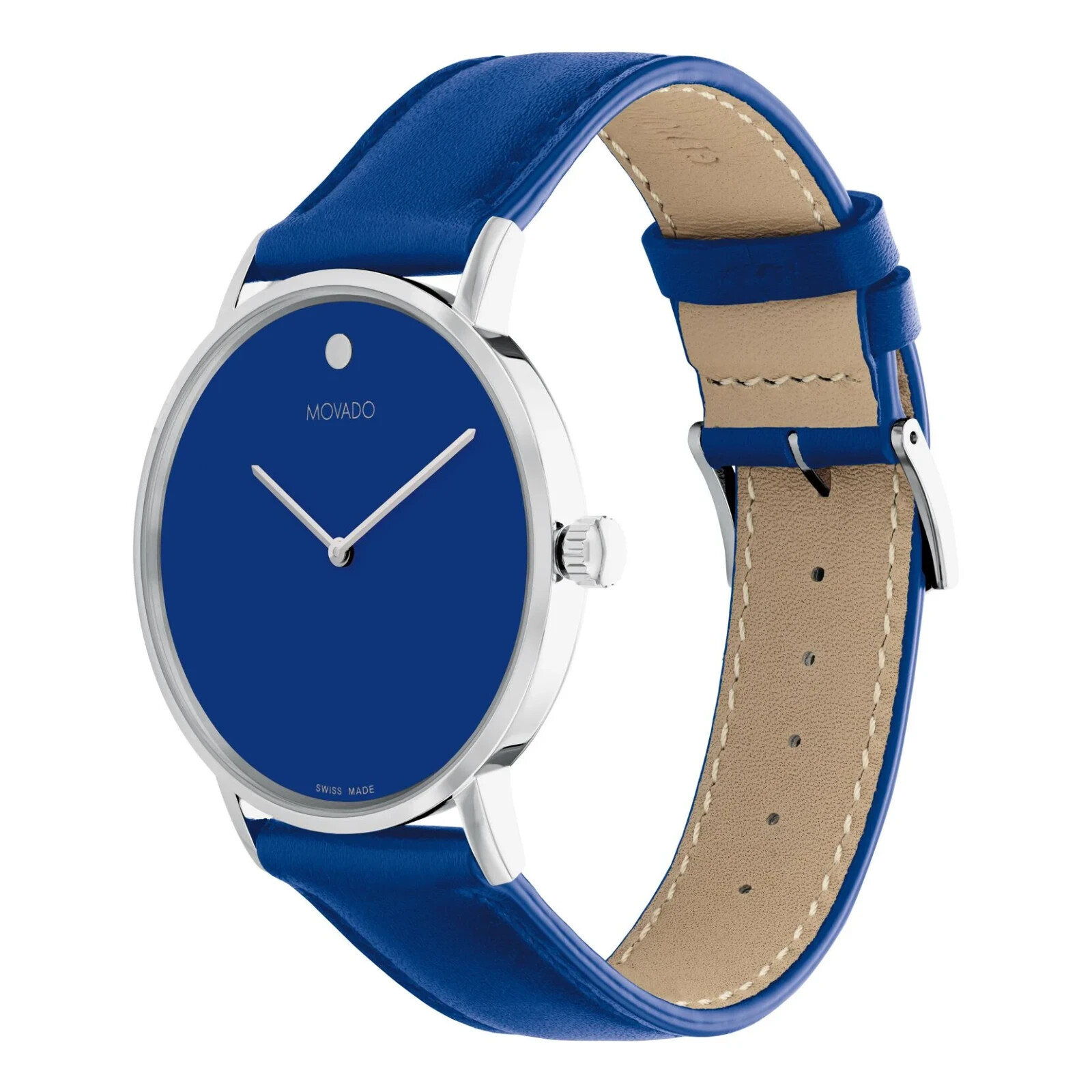 movado modern 47 blue