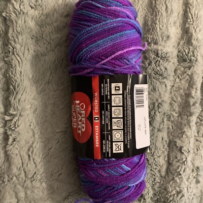 Red Heart Super Saver Yarn Grape Fizz #3931 5 oz NEW