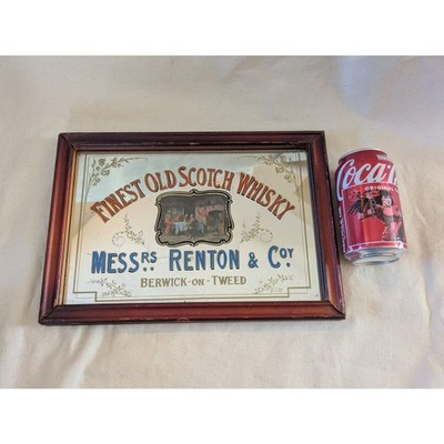 Messrs Renton & Coy Berwick-on-Tweed Pub Mirror Finest Old Sco...