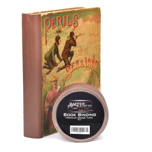 Bookbinding Tape by Gaffer Power, Brown Cloth Book Repair Tape, 2" X 15 Yards