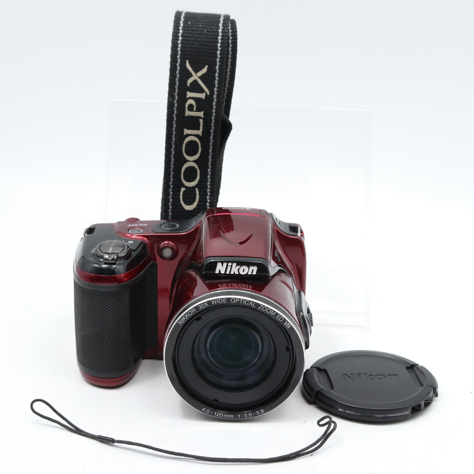 Nikon Coolpix L820 Red Digital Camera 16.0MP 30x Zoom from