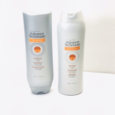 AVON Advance Techniques FRIZZ CONTROL CONDITIONER & Shampoo 11.8 oz  2010