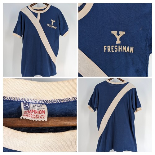 Champion 50s Yale Rowing Track Field Sash Freshman Ivy