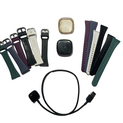 Fitbit fb512 Black with Straps Working Sleep Tracker Step Monitor Screen Charger