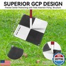 24''X24'' Drone Survey Ground Control Point GCP, UAV Aerial Survey Mapping Target, GCP Survey with Center Pass Through, Visible from 400 Feet, Compatible with Surveying Equipment, 6 pcs