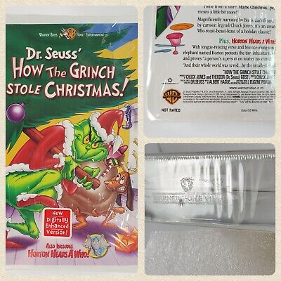 Dr. Seuss How the Grinch Stole Christmas VHS 2000 Brand NEW Sealed Clamshell