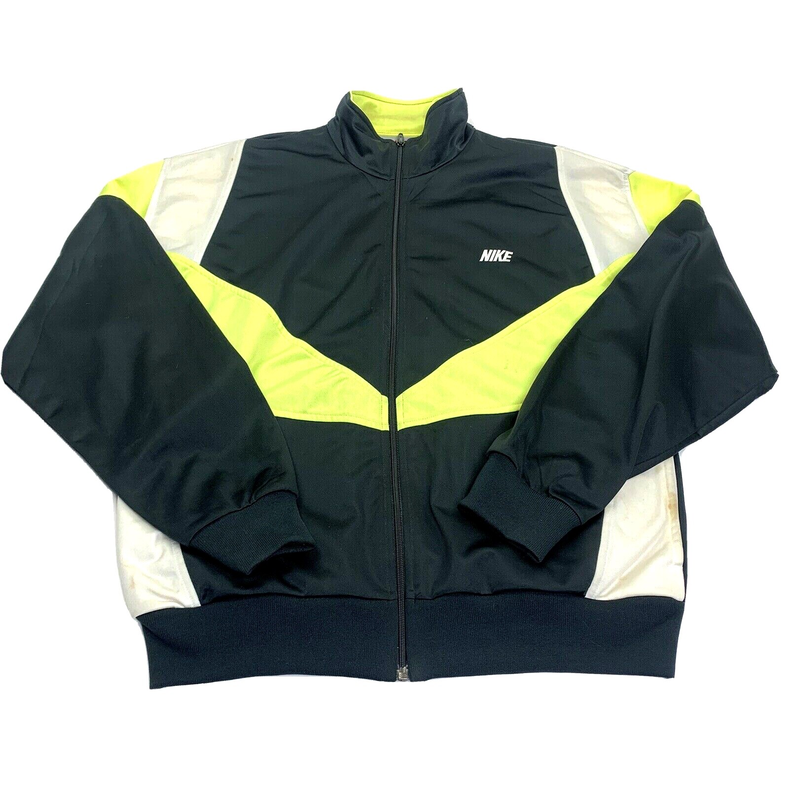 Vintage Nike Track Jacket Gray Tag Hong Kong Color Block Vintage Nike Track Jacket Gray Tag Hong Kong Color Block