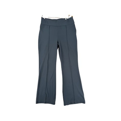 Mondetta Womens Slate Blue Pintuck Flare Active Trousers Size XL High Rise