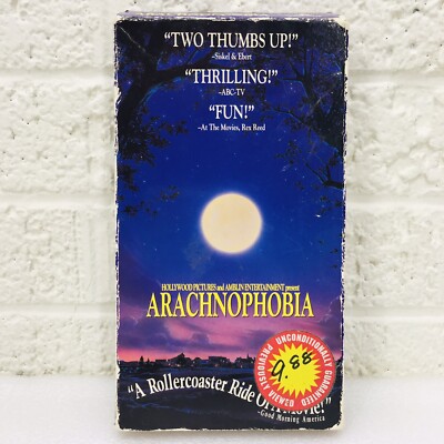 Arachnophobia (VHS, 1991) Blockbuster Rental John Goodman Jeff Daniels Thriller