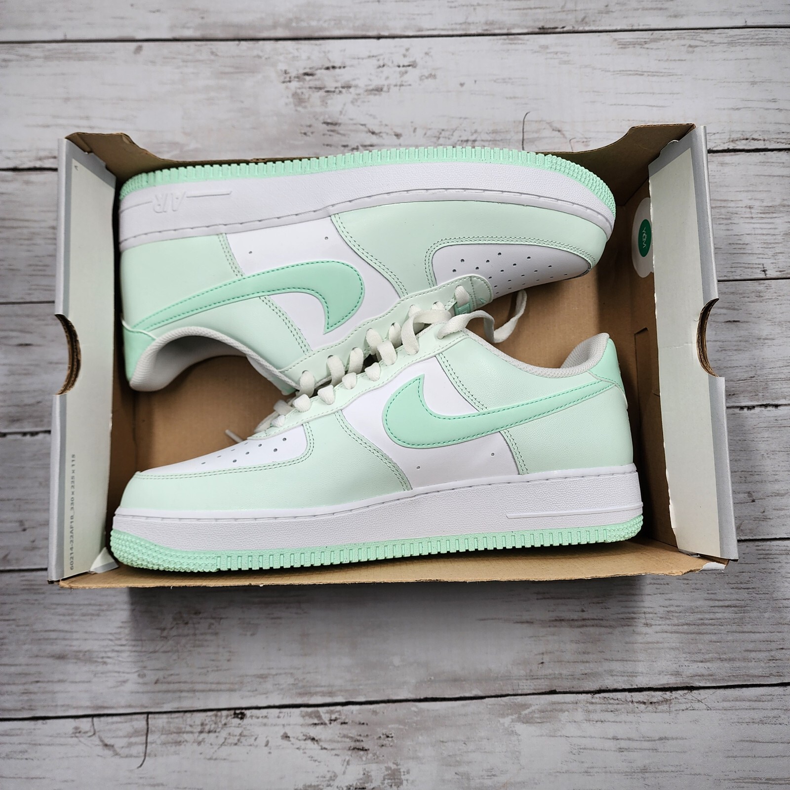 nike air force 1 mint swoosh