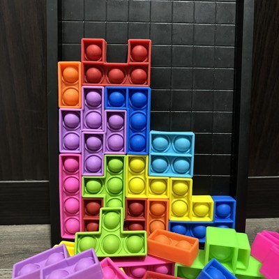 Pop It Fidget Toys Building Blocks Tetris