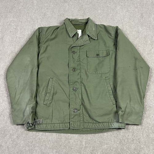 Vintage US Military Navy Deck Jacket A-2 Mens Medium Cold