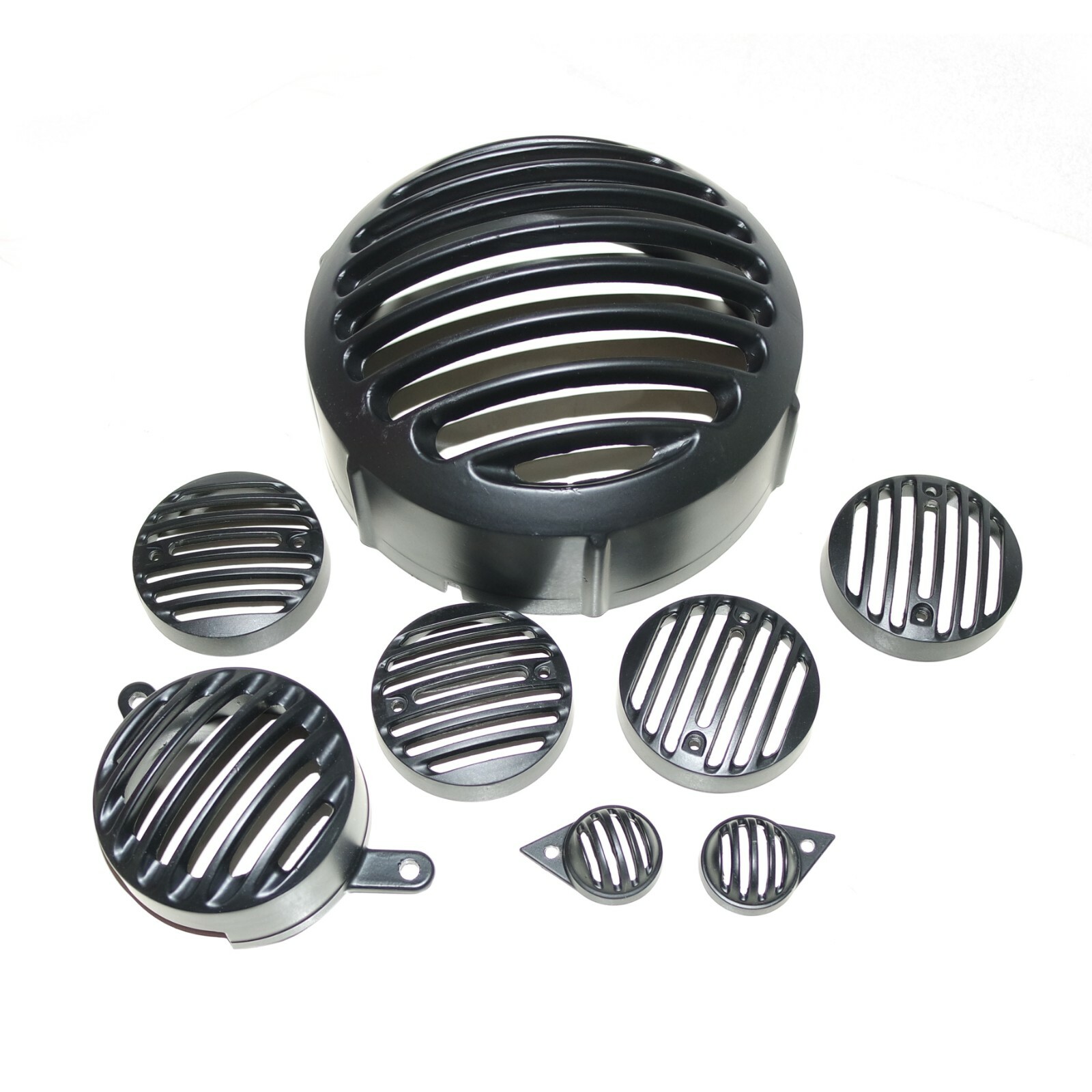 For Royal Enfield Classic Headlight Indicators Parking & TailLight Grill Set 