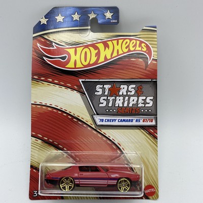 Hot Wheels Stars & Stripes Series 70' Chevy Camaro RS 07/10 1:64 Scale 
