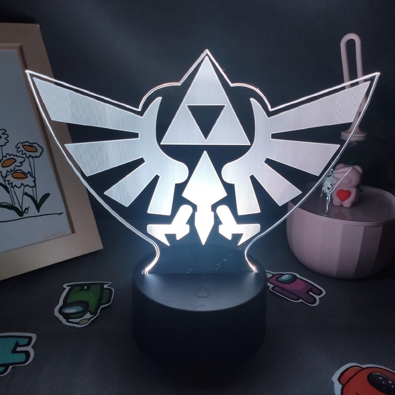 Gaming Room Link to the past Mark Symbol 3D Led Night Lights Birthday Gift for F