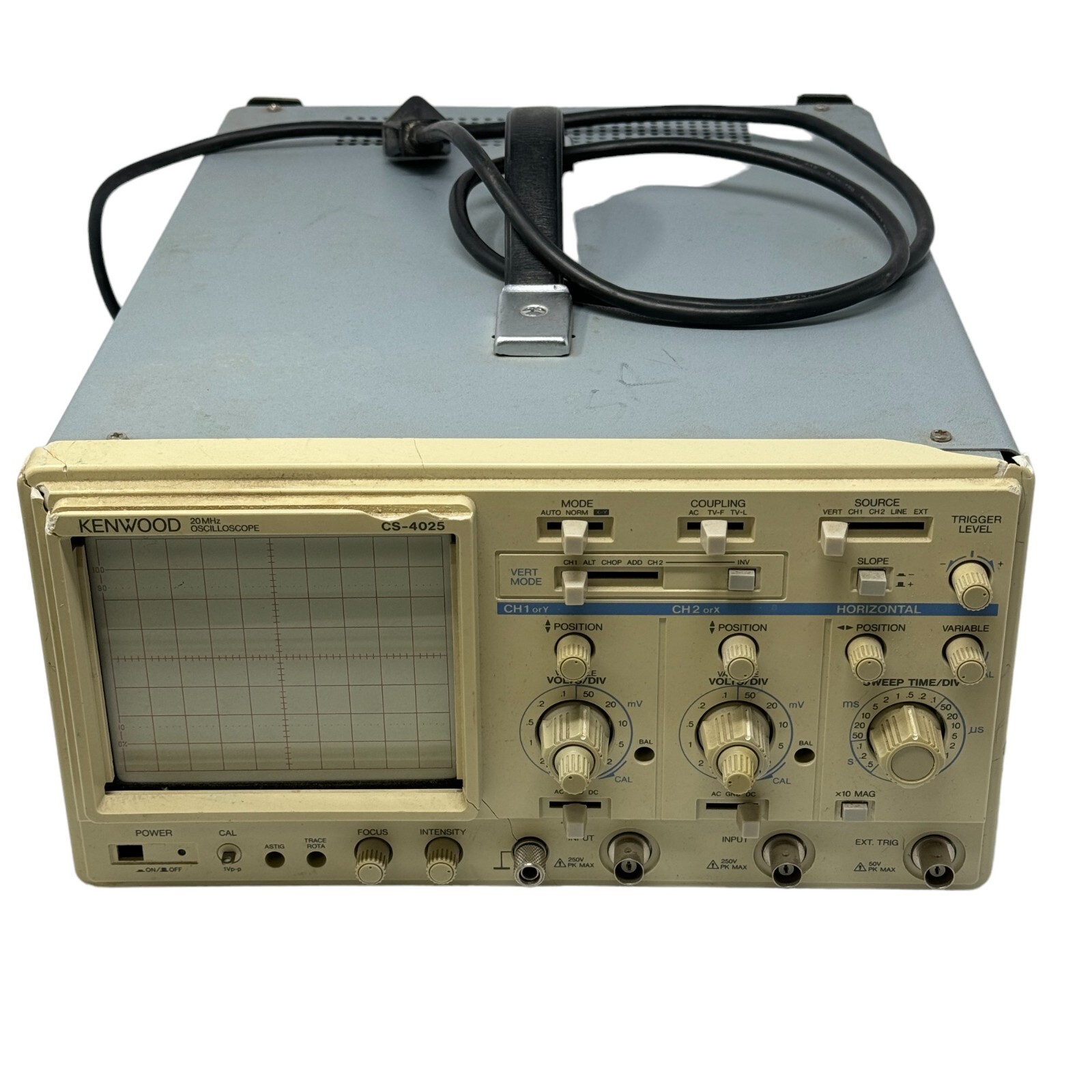 Kenwood Corporation CS-4025 Oscilloscope 50/60 Hz 29W Made Kenwood Corporation CS-4025 Oscilloscope 50/60 Hz 29W Made