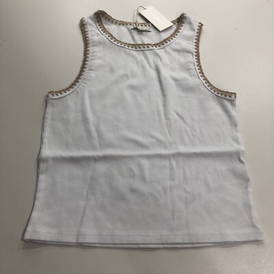 Z Supply White Avril Rib Tank Top Medium