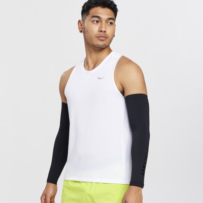 Saucony Мужская одежда с секундомером Singlet White XXL