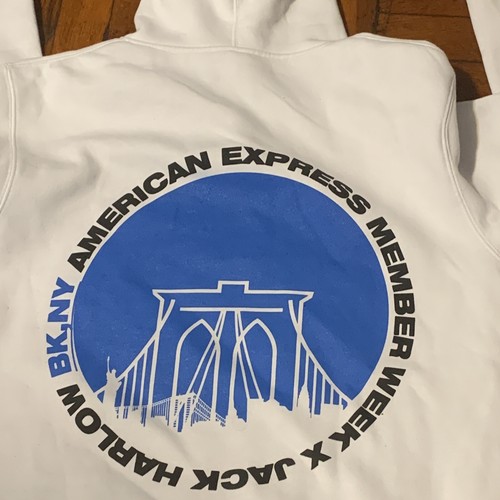 Jack Harlow American Express Member Week White Hoodie Large