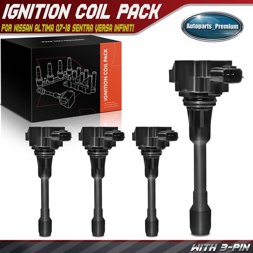 4pcs Ignition Coils for Nissan Altima 07-18 Frontier Rogue Sentra 2.0L 2.4L 2.5L | eBay 4pcs Ignition Coils for Nissan Altima 07-18 Frontier Rogue Sentra 2.0L 2.4L 2.5L | eBay