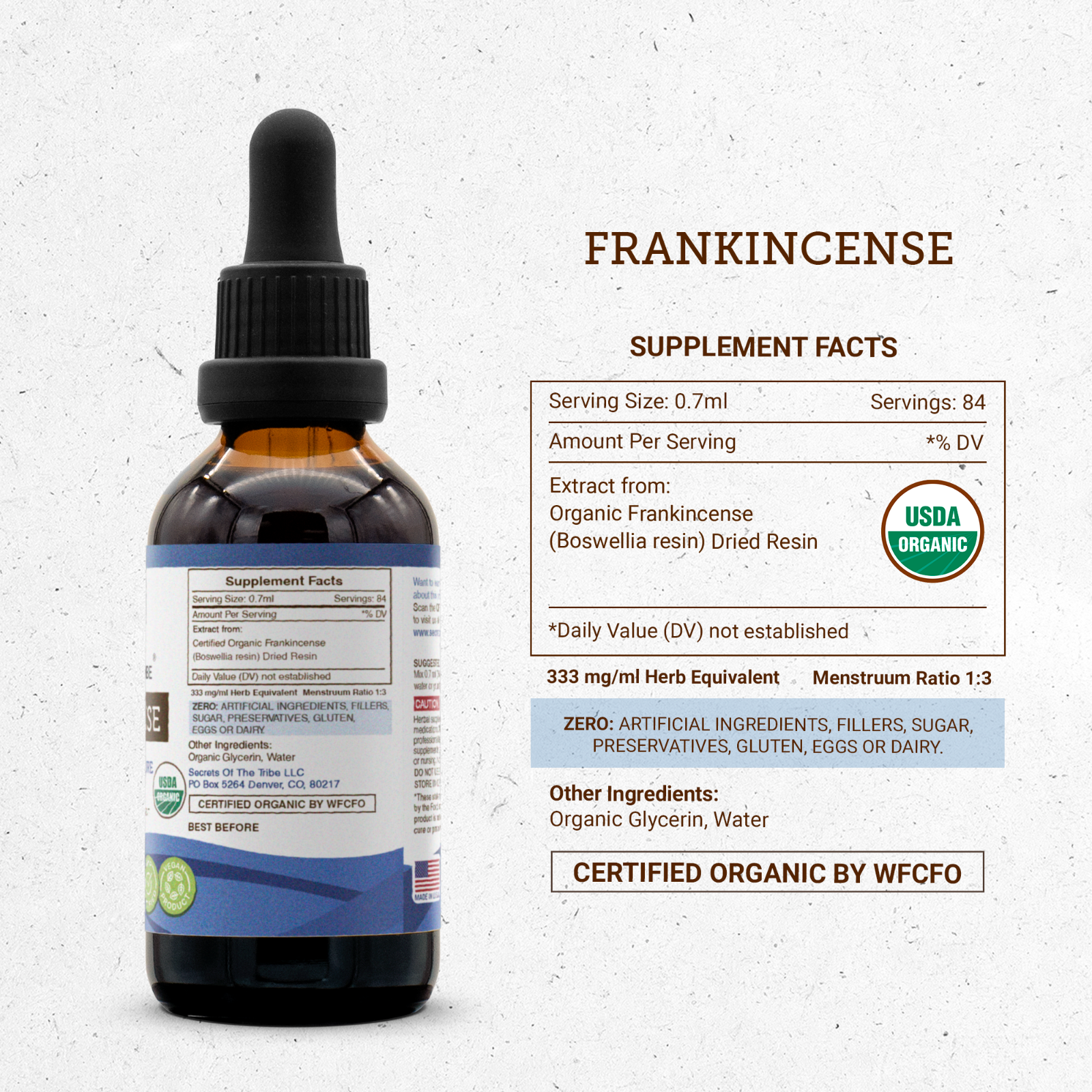 Secrets Of The Tribe Frankincense Tincture Alcohol-FREE